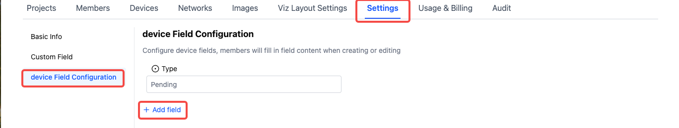 Device Custom Fields Popup