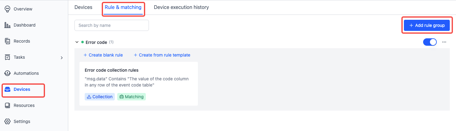 Add Rule Group